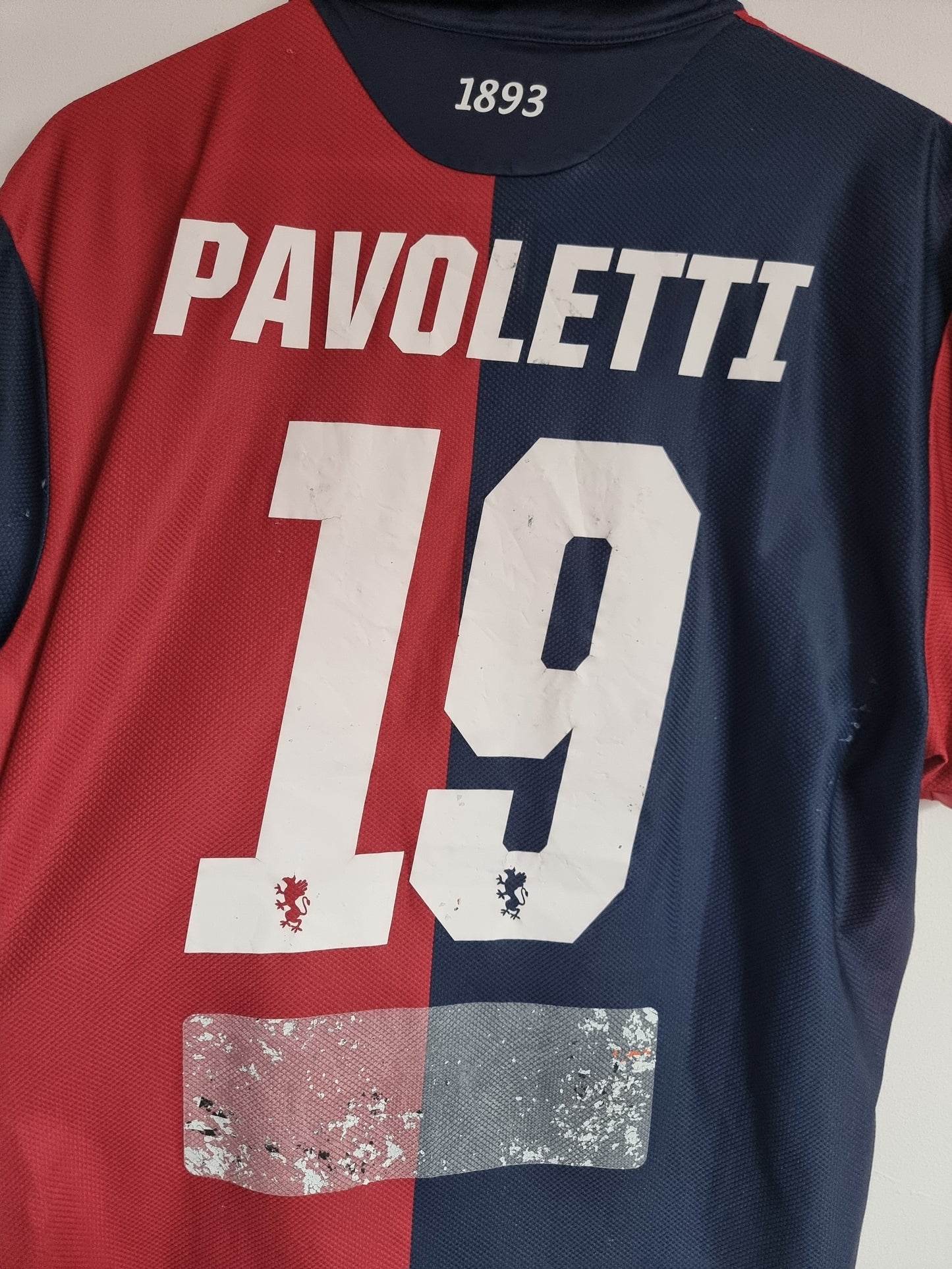 Lotto Genoa 16/17 'Pavoletti 19' Player Issue Home Shirt XL