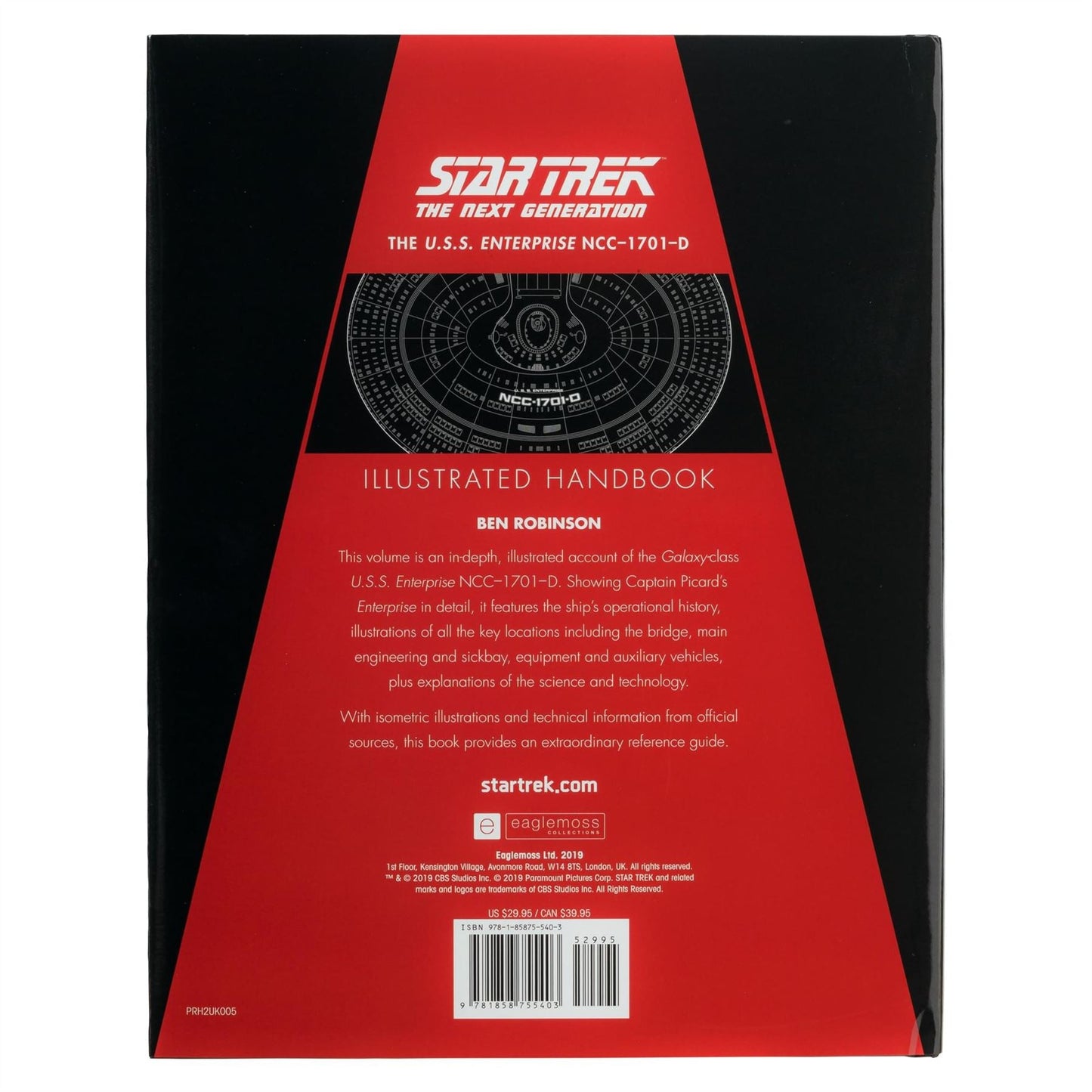 Star Trek The Next Generation: The U.S.S. Enterprise NCC-1701-D Illustrated Handbook (Star Trek / Eaglemoss)