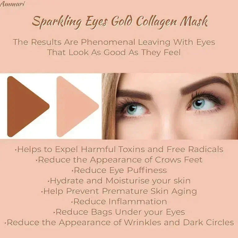 Ammuri Skincare 24K Gold Under Eye Patches for Radiance