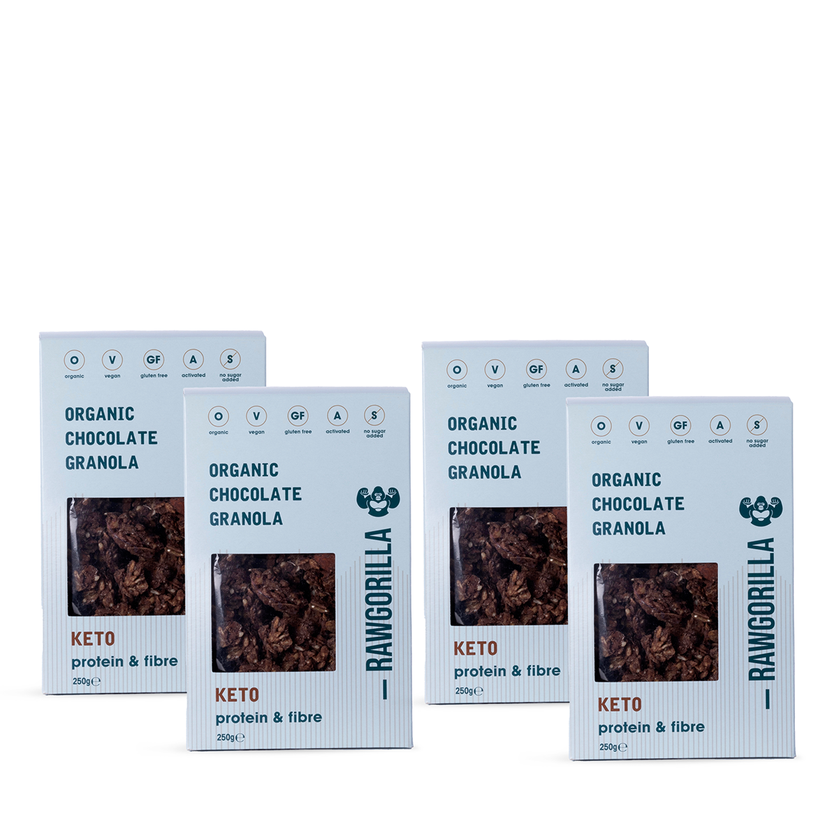Organic Chocolate Granola Cereal Keto - 250g - RAWGORILLA