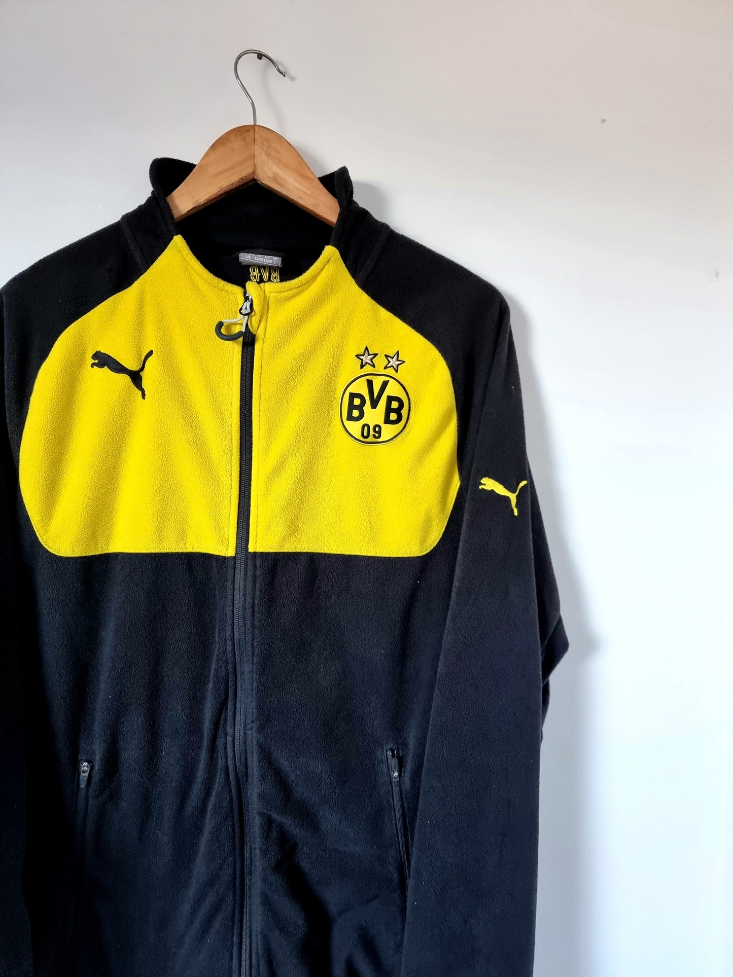 Puma Borussia Dortmund Fleece Zip Up Jacket Large