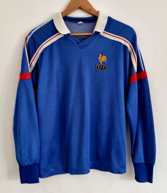 Adidas France 1986 Long Sleeve Home Shirt Medium