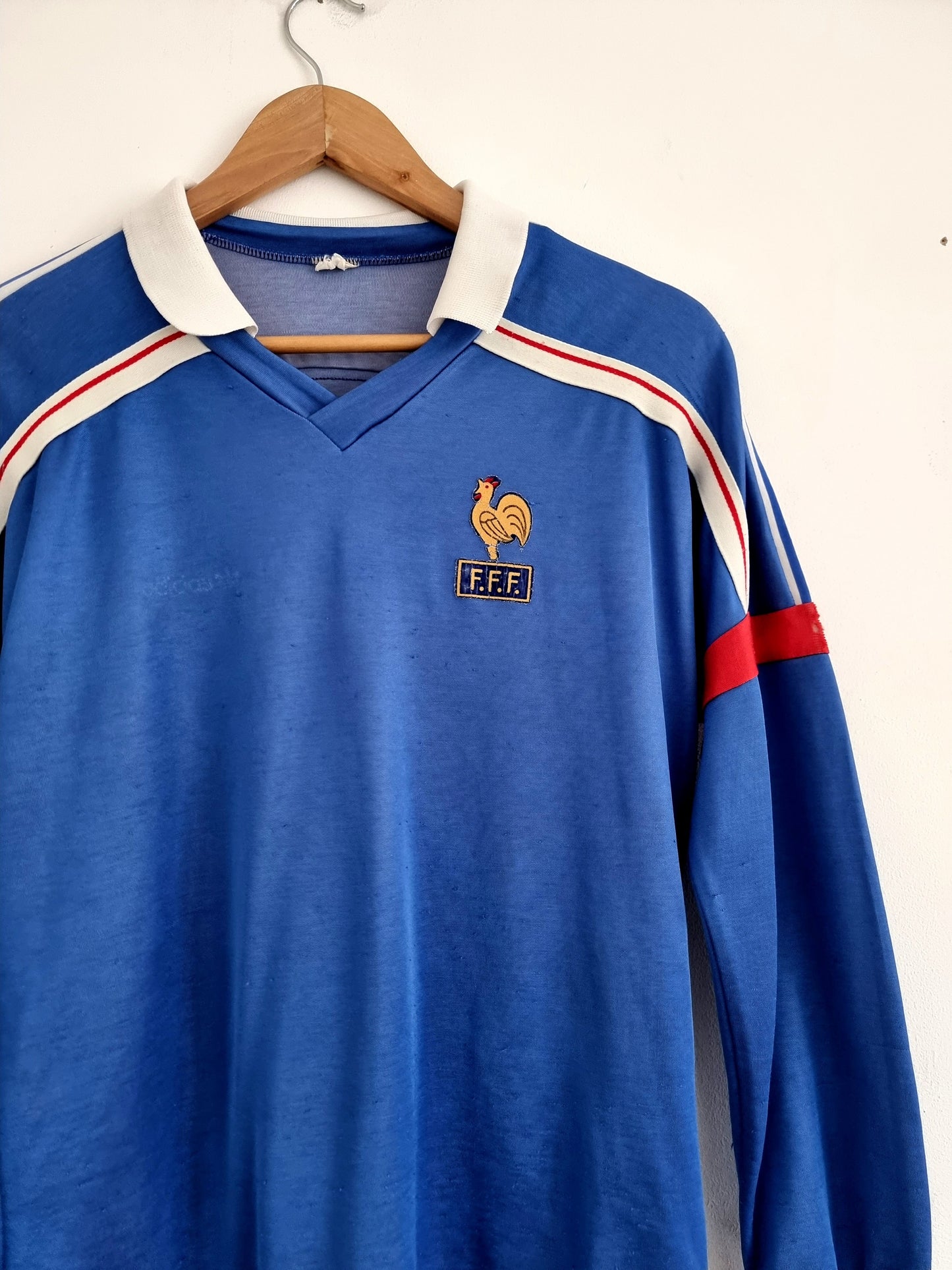 Adidas France 1986 Long Sleeve Home Shirt Medium