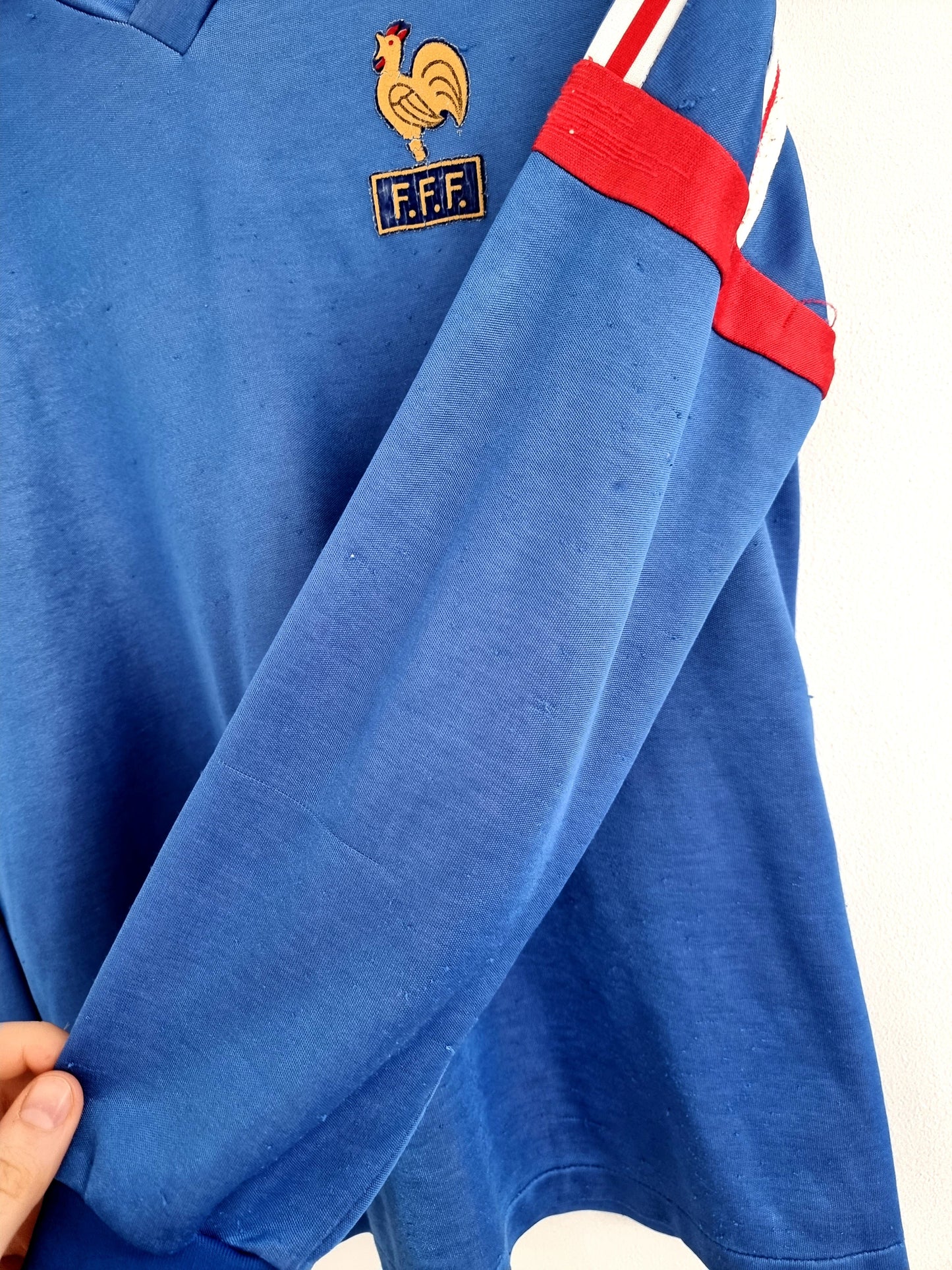 Adidas France 1986 Long Sleeve Home Shirt Medium