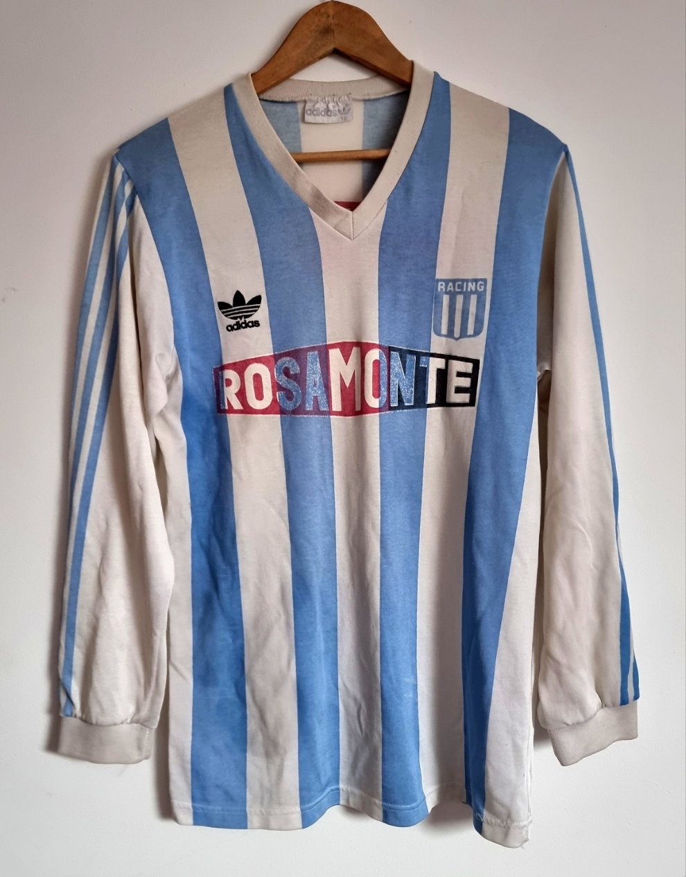 Adidas Racing Club 91/92 Long Sleeve Home Shirt Medium