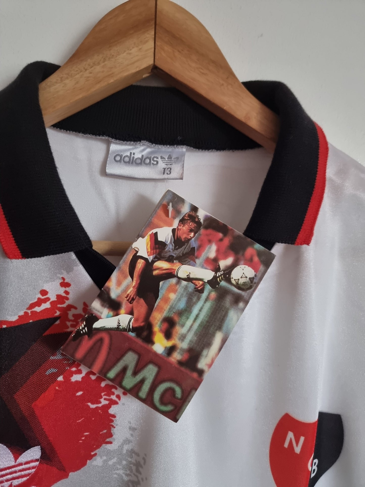 Adidas Newell's Old Boys Deadstock 1995 Long Sleeve Away Shirt Large