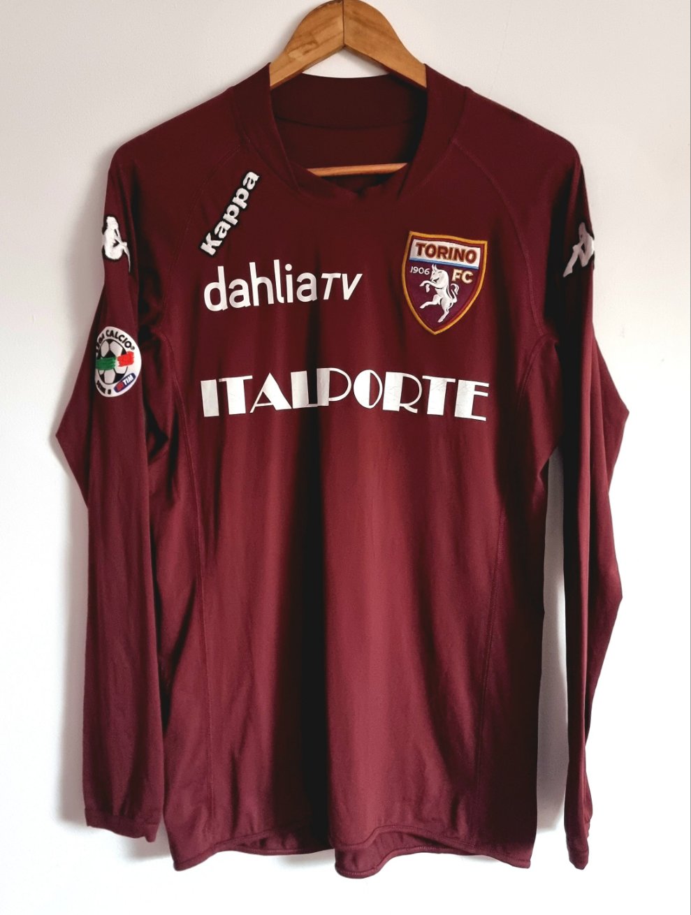 Kappa Torino 09/10 'Bianchi 9' Long Sleeve Player Issue Signed Home Shirt Large