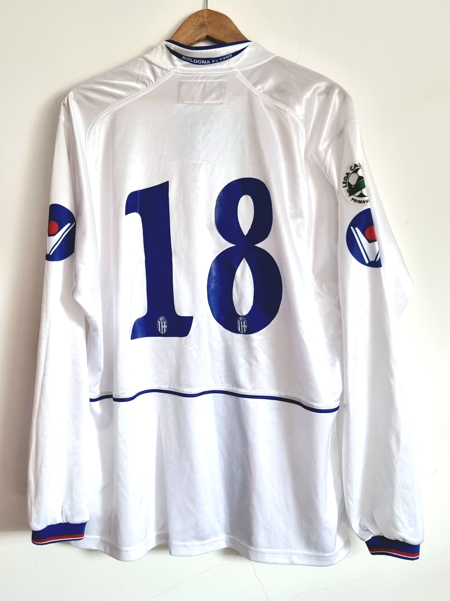 Macron Bologna 04/05 Long Sleeve Match Issue Primavera Away Shirt XL