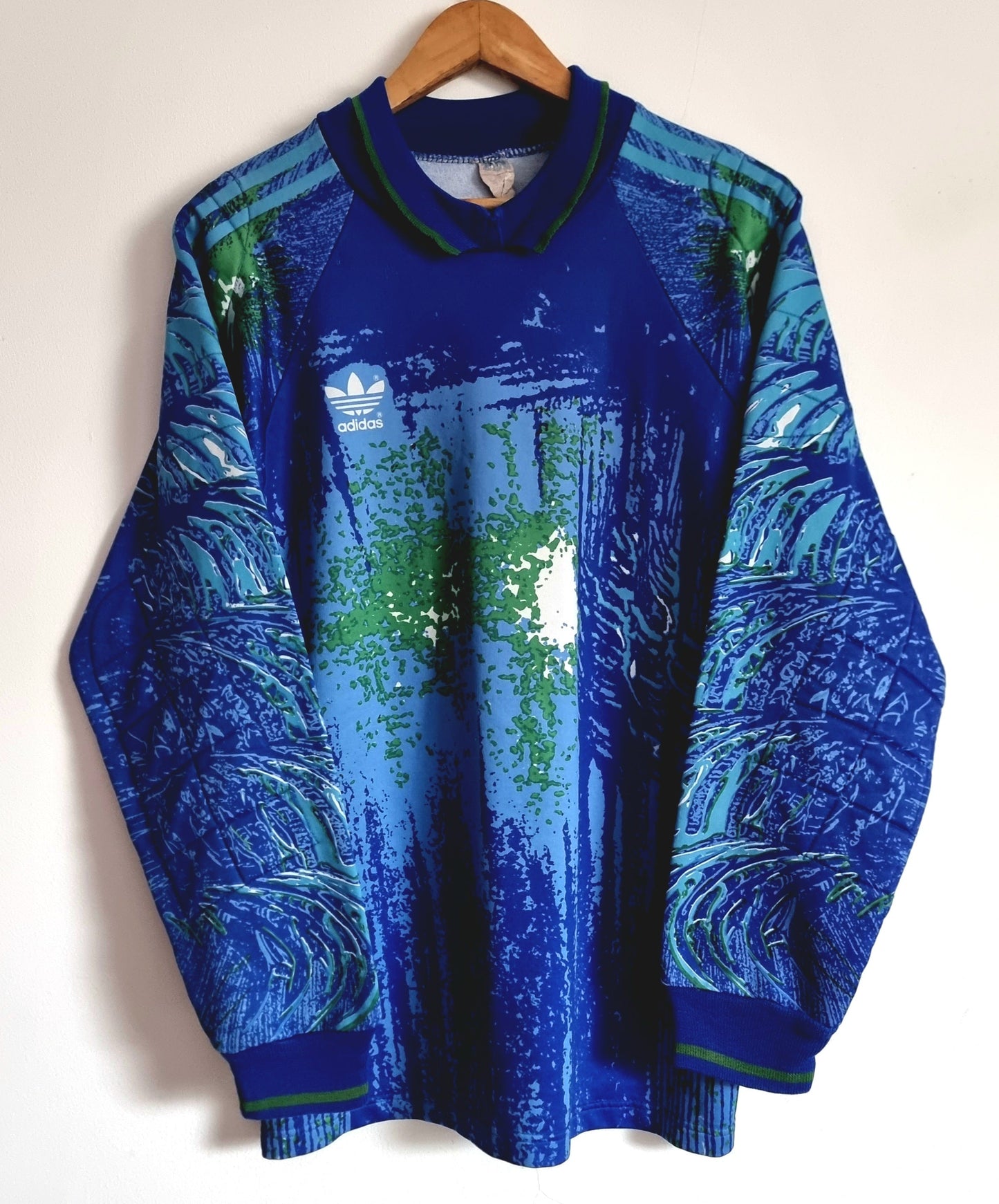 Adidas 92/94 Vintage Long Sleeve Goalkeeper Template Shirt Medium