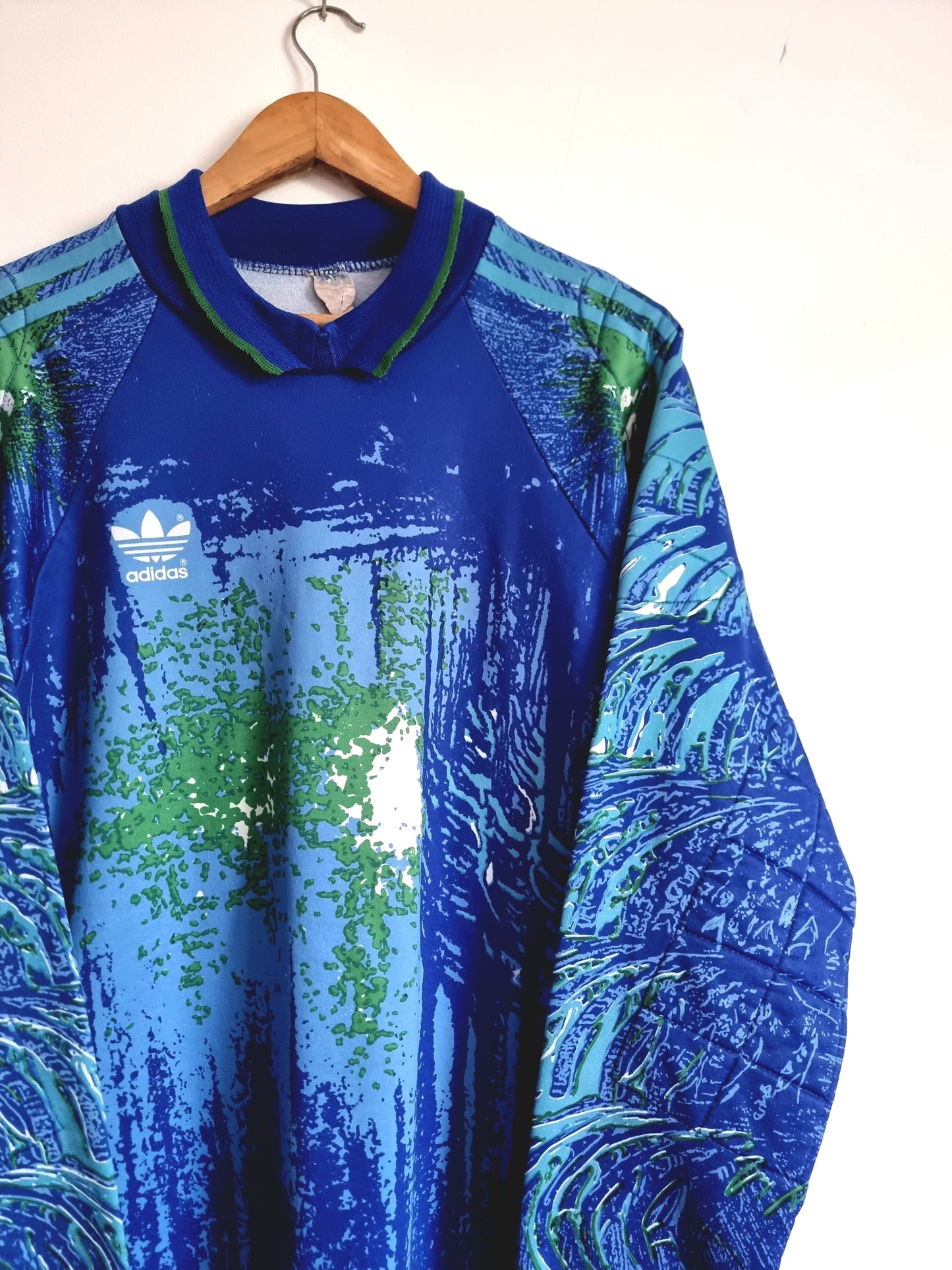 Adidas 92/94 Vintage Long Sleeve Goalkeeper Template Shirt Medium