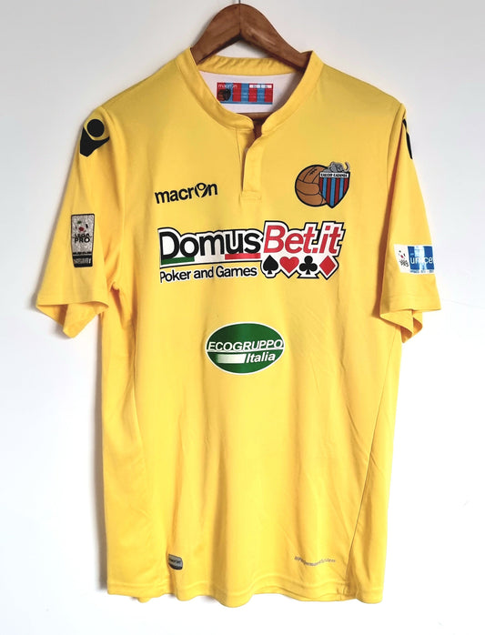 Macron Catania 16/17 'Spataro 22' Signed Match Issue Goalkeeper Shirt XL