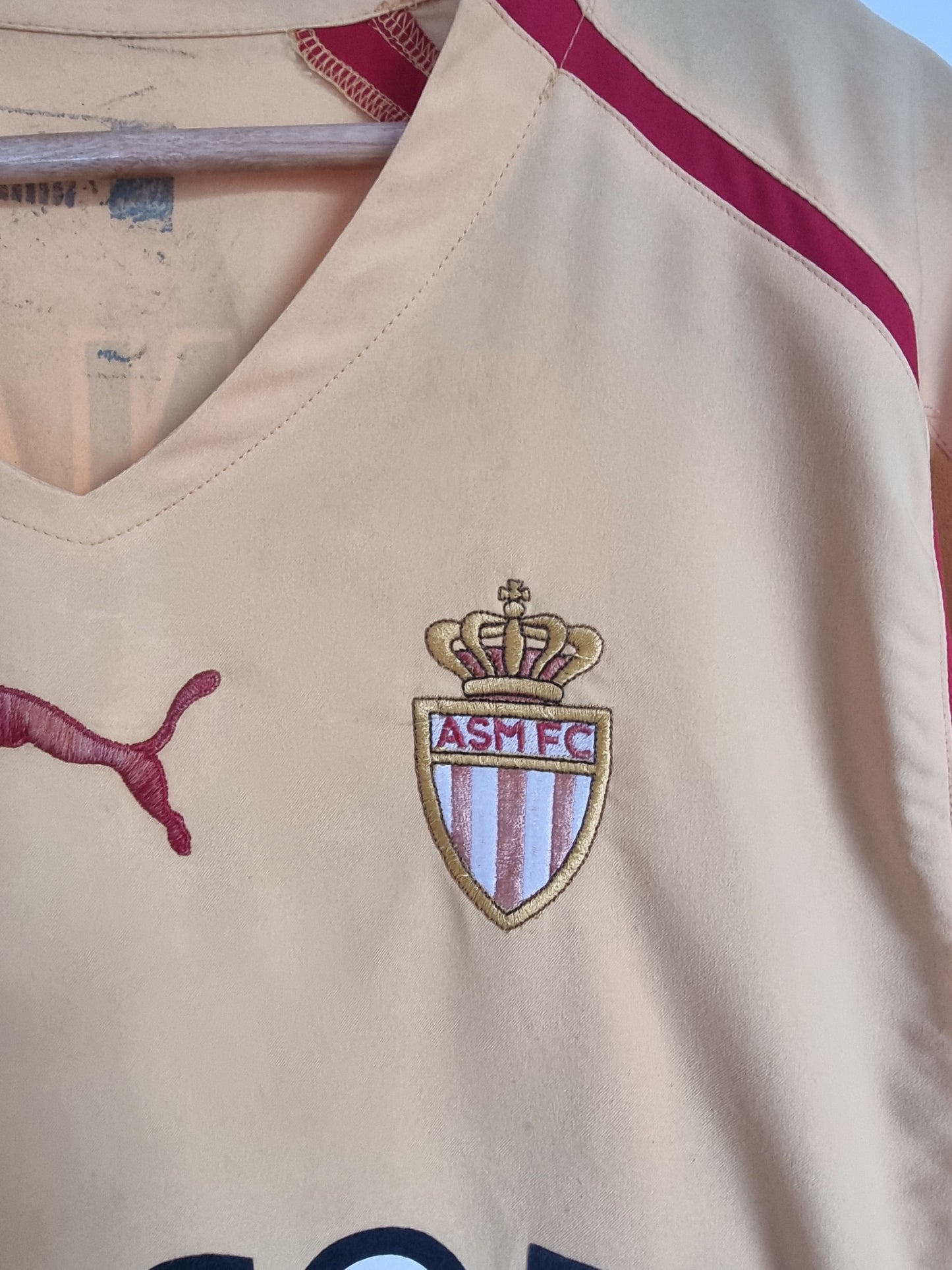 Puma A.S Monaco 05/06 'Bernardi 7' Match Issue Away Shirt XL