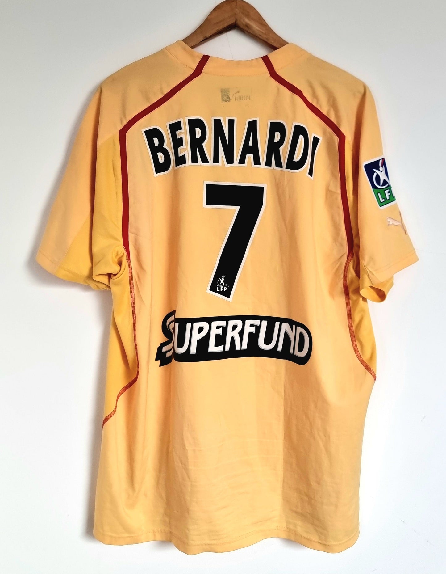 Puma A.S Monaco 05/06 'Bernardi 7' Match Issue Away Shirt XL