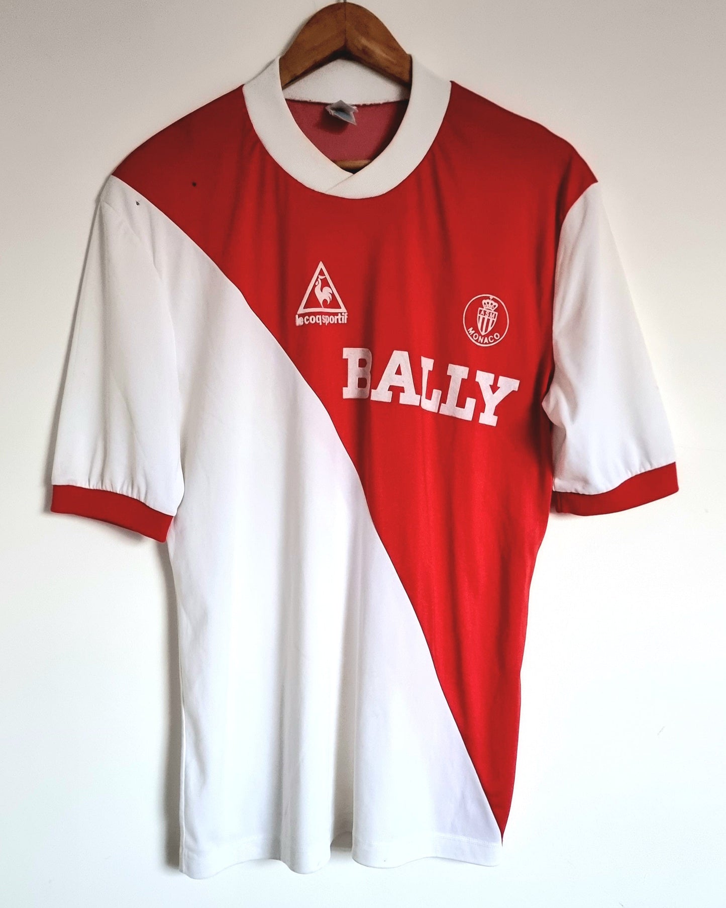 Le Coq Sportif A.S Monaco 84/85 Home Shirt Large