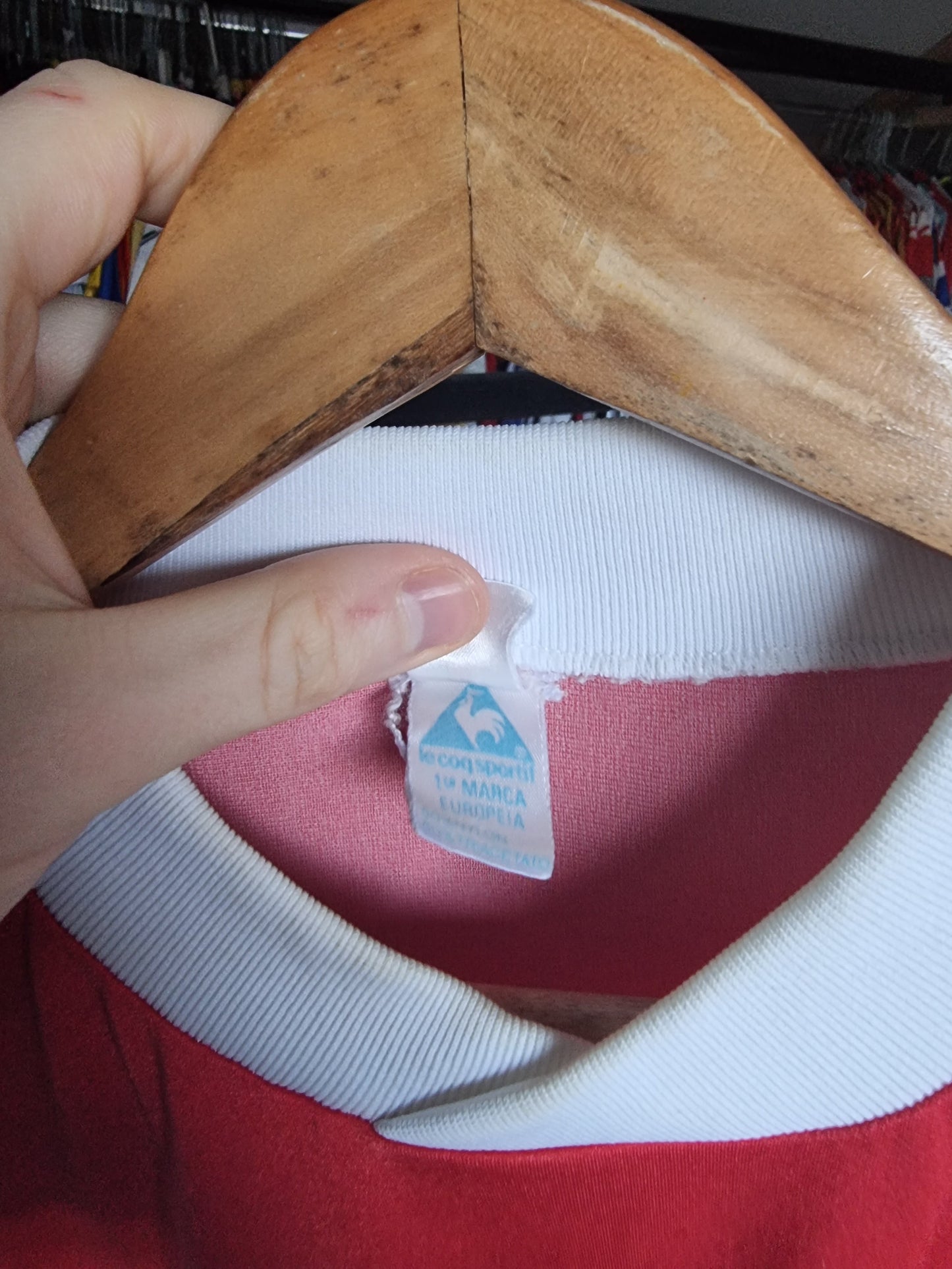 Le Coq Sportif A.S Monaco 84/85 Home Shirt Large