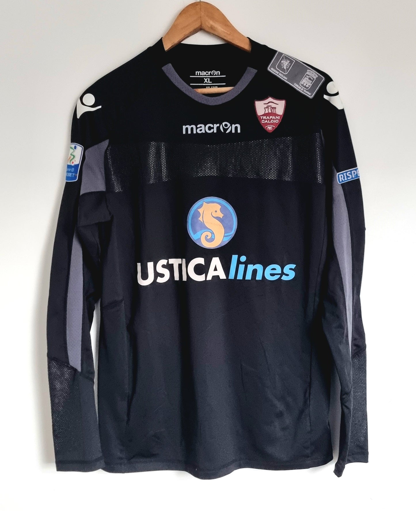 Macron Trapani 13/14 'Dolenti 22' Match Issue Long Sleeve Goalkeeper XL