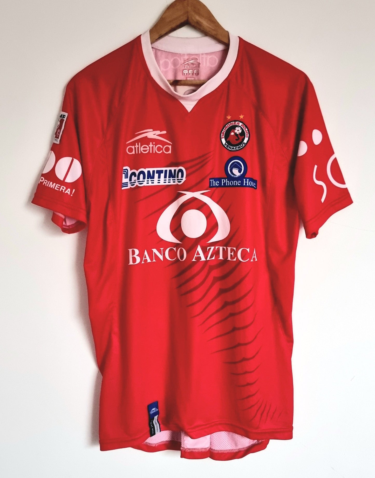Atletica Tiburones Rojos Veracruz 07/08 'Rios 13' Home Shirt Medium