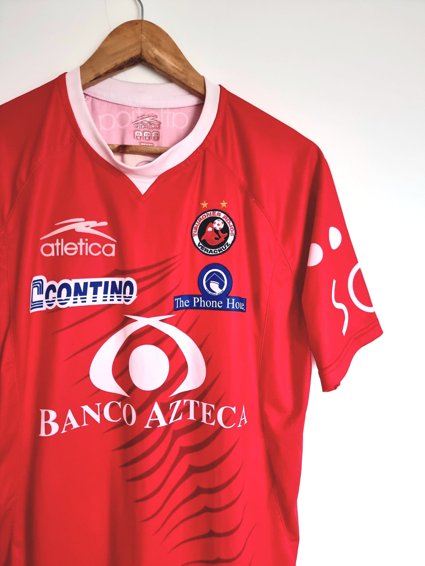 Atletica Tiburones Rojos Veracruz 07/08 'Rios 13' Home Shirt Medium