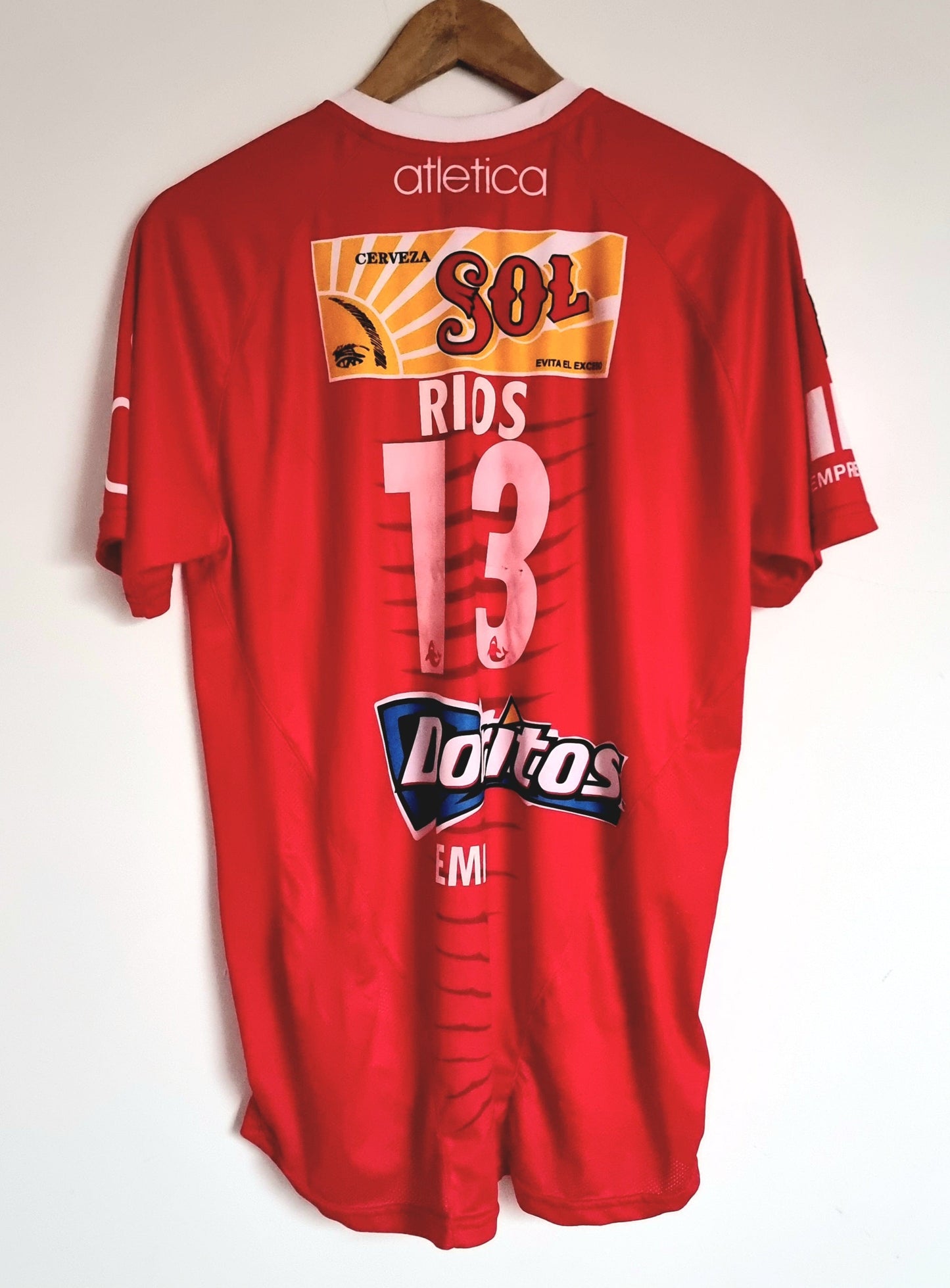 Atletica Tiburones Rojos Veracruz 07/08 'Rios 13' Home Shirt Medium
