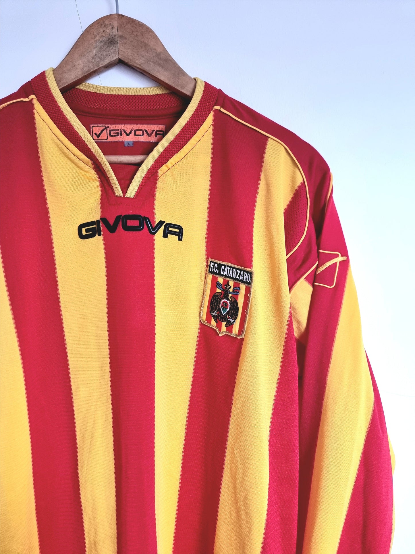 Givova US Catanzaro 09/10 Long Sleeve Home Shirt Large