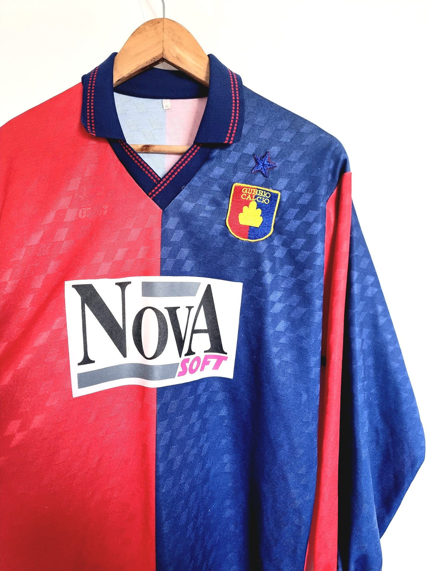 Top 87 AS Gubbio 90/91 Long Sleeve Match Issue Home Shirt XL