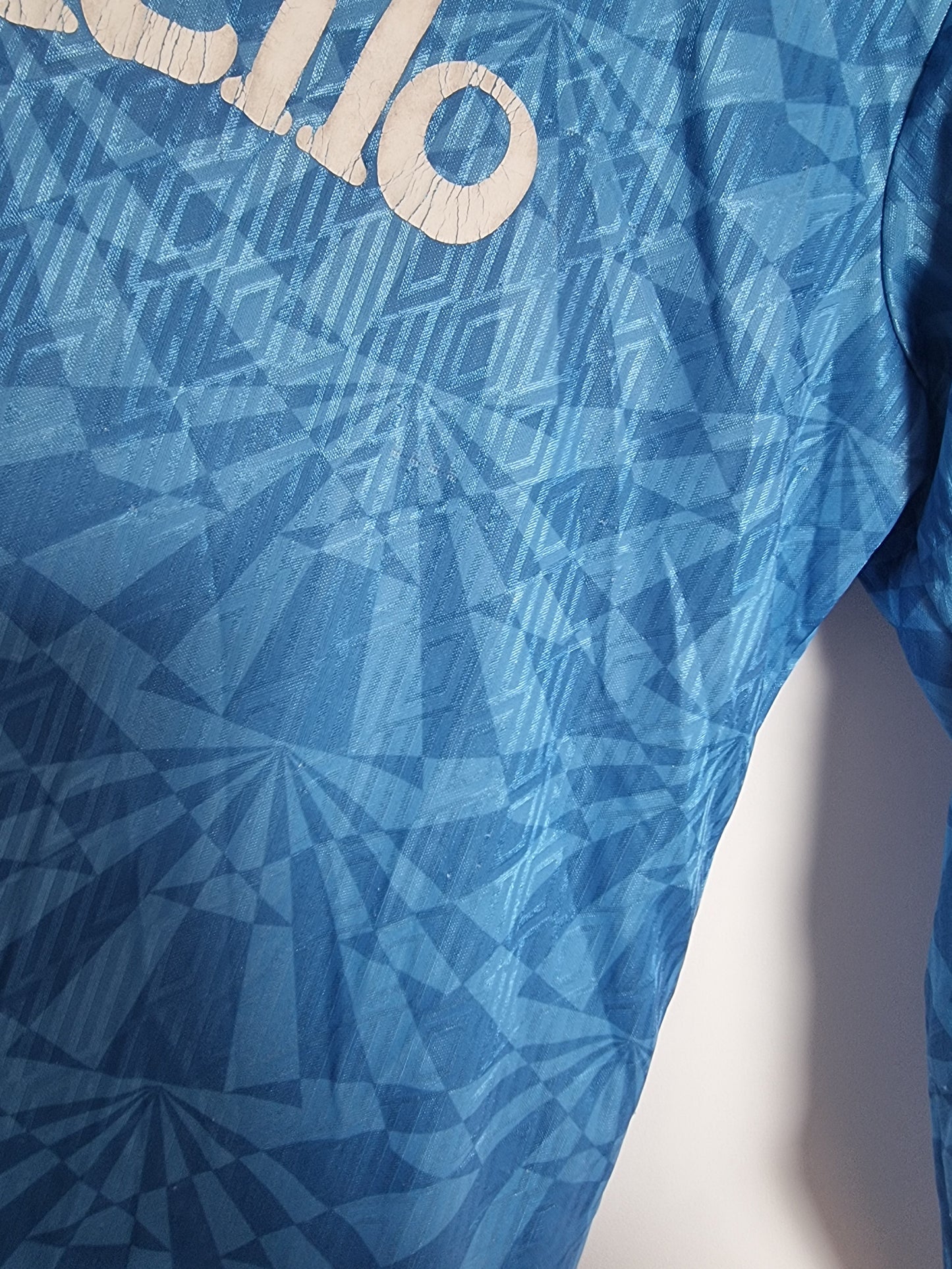 Umbro Napoli 91/93 Long Sleeve Match Issue Home Shirt Large