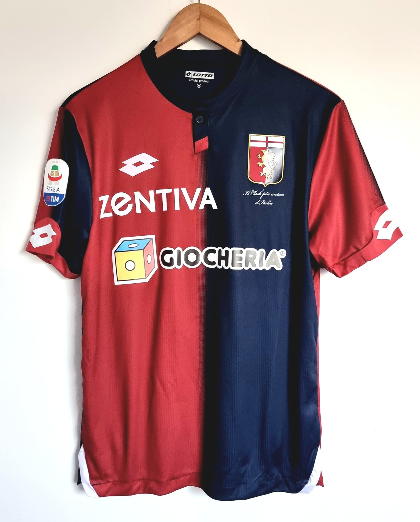 Lotto Genoa 18/19 'T.Sanabria 9' Player Issue Home Shirt Medium