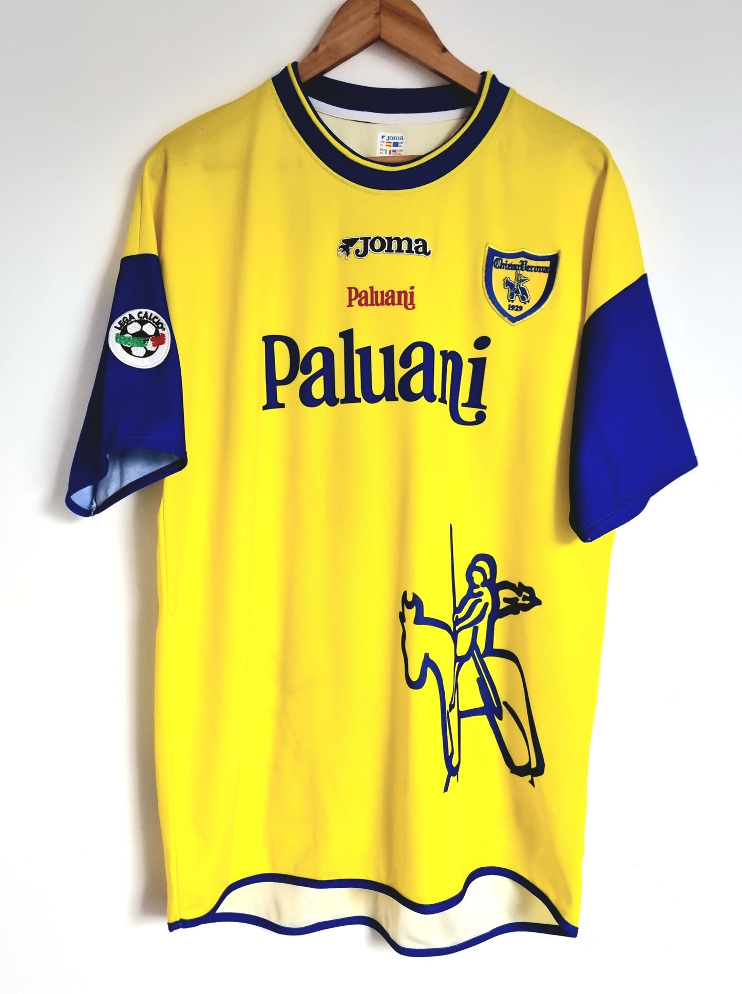 Joma Chievo Verona 02/03 'Bierhoff 21' Player Issue Home XL
