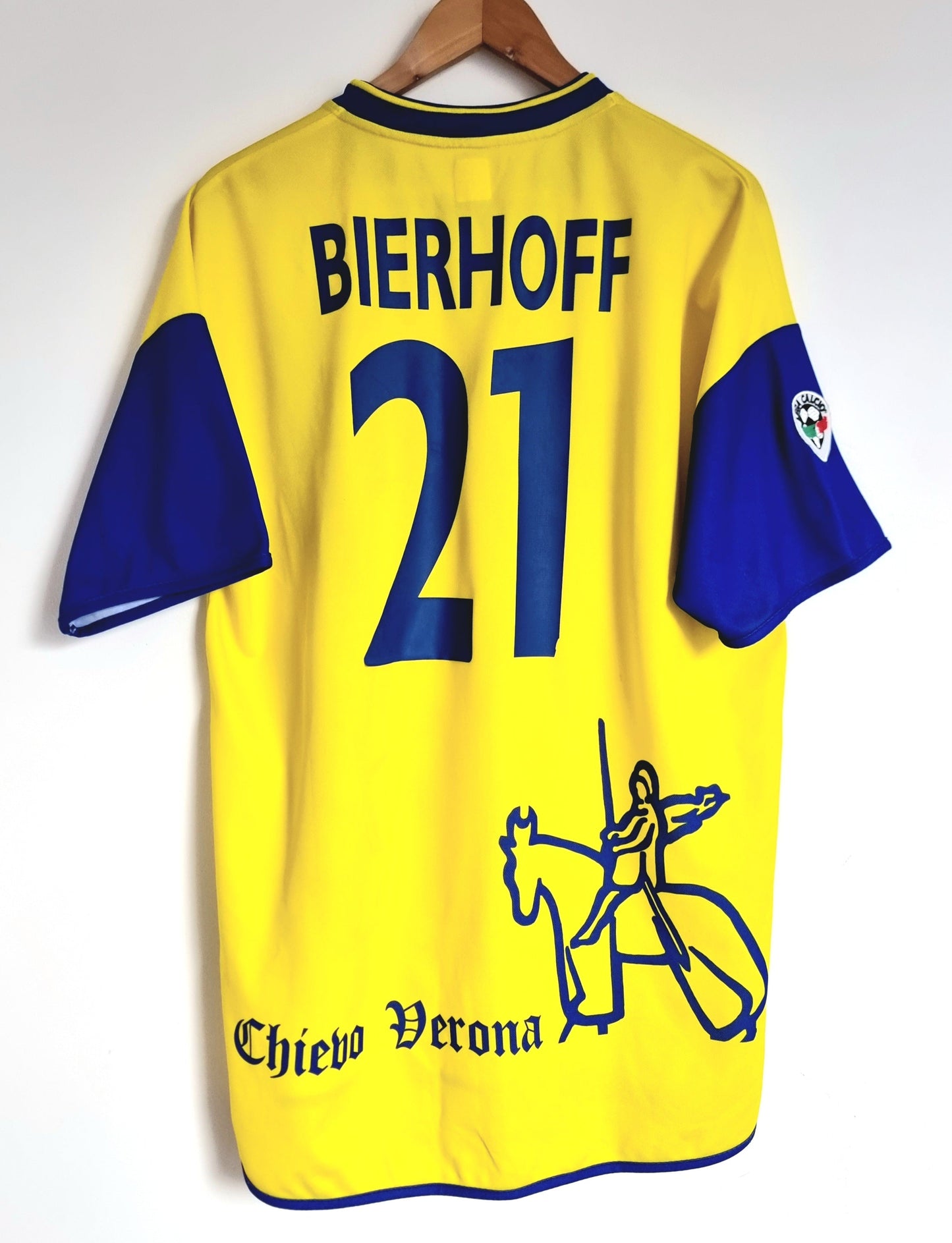 Joma Chievo Verona 02/03 'Bierhoff 21' Player Issue Home XL
