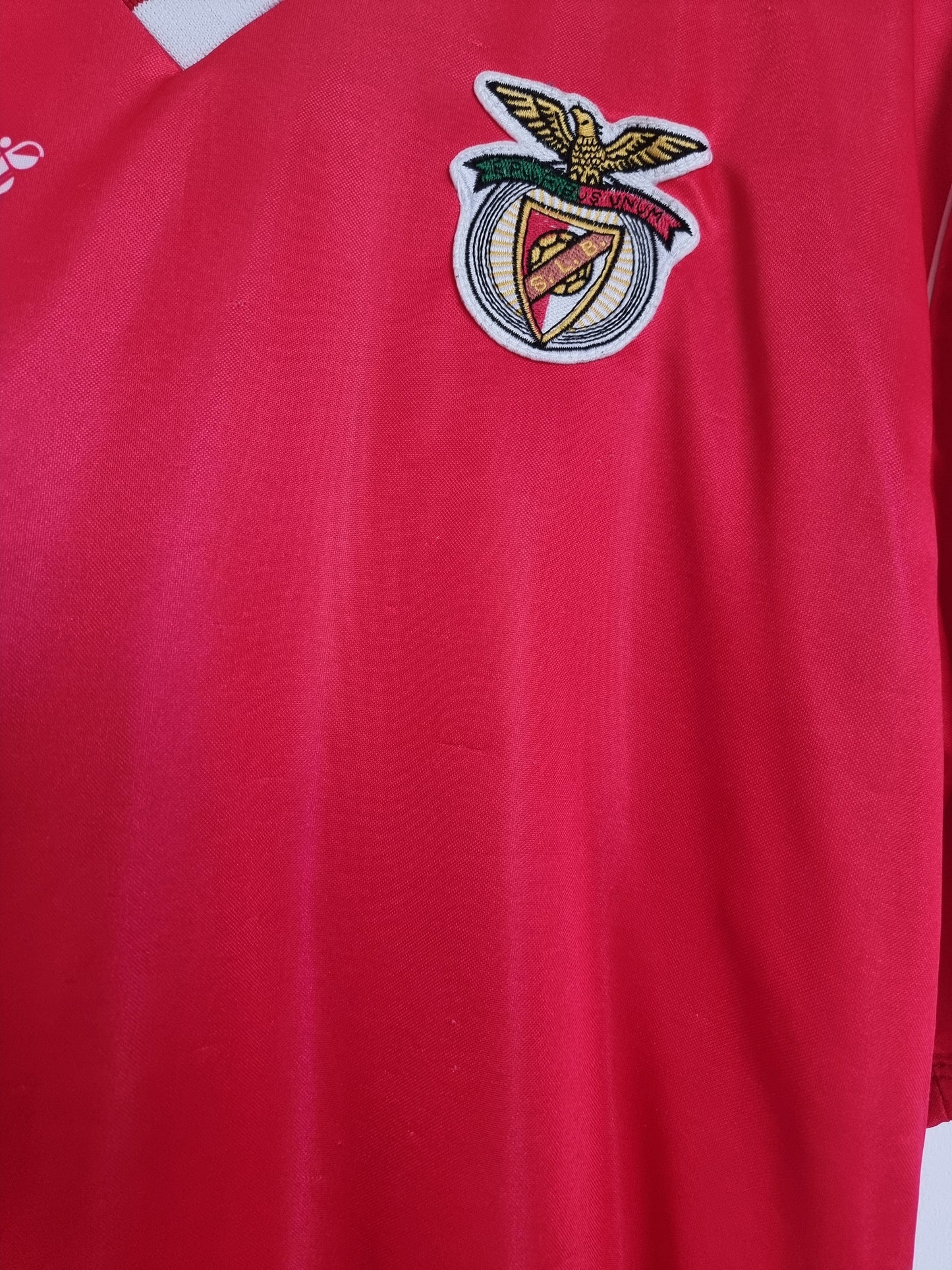 Hummel Benfica 90/91 Match Issue Youth Home Shirt XL