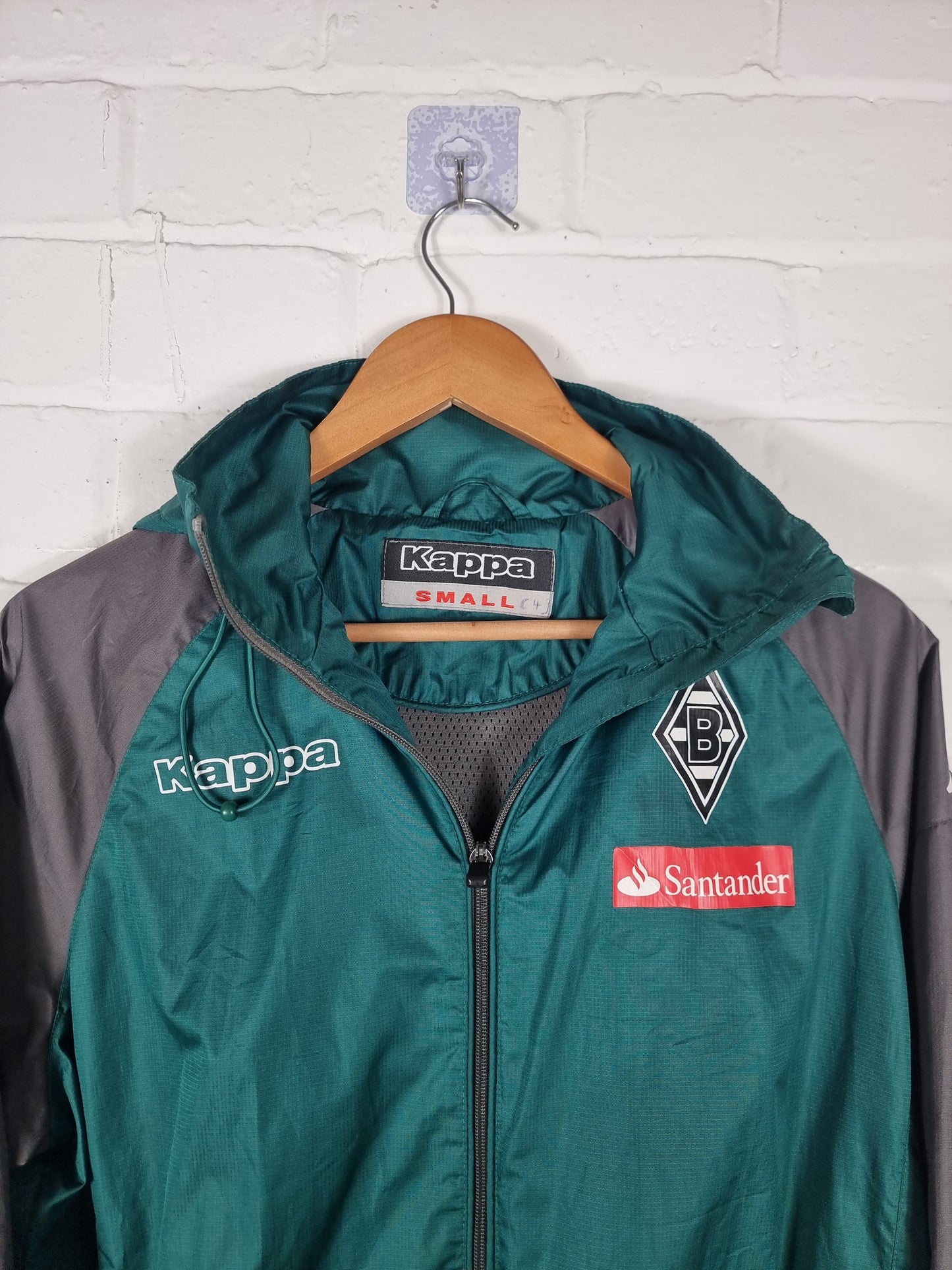 Kappa Borussia Monchengladbach 13/14 Hooded Rain Jacket Small