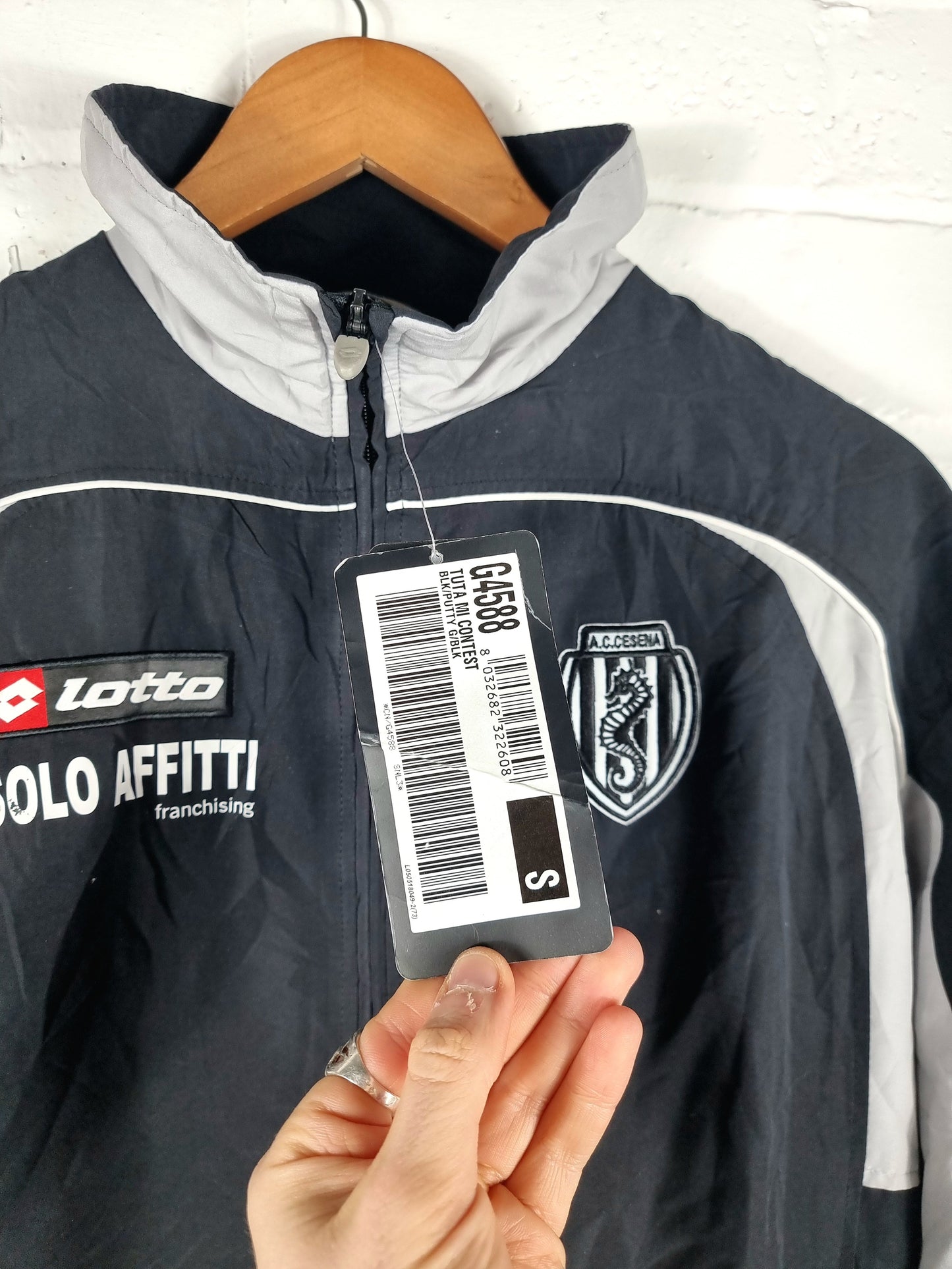 Lotto Deadstock A.C. Cesena 05/06 Track Jacket Small
