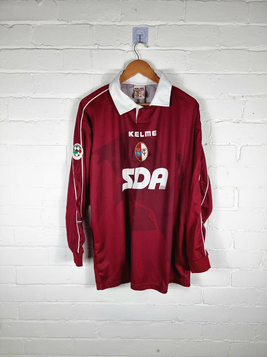 Kelme Torino 1998/99 'Tricarico 15' Long Sleeve Match Issue Home Shirt XL
