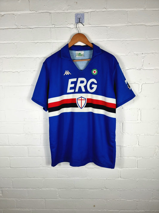 Kappa Sampdoria 1989/90 Player Issue Home Shirt XL