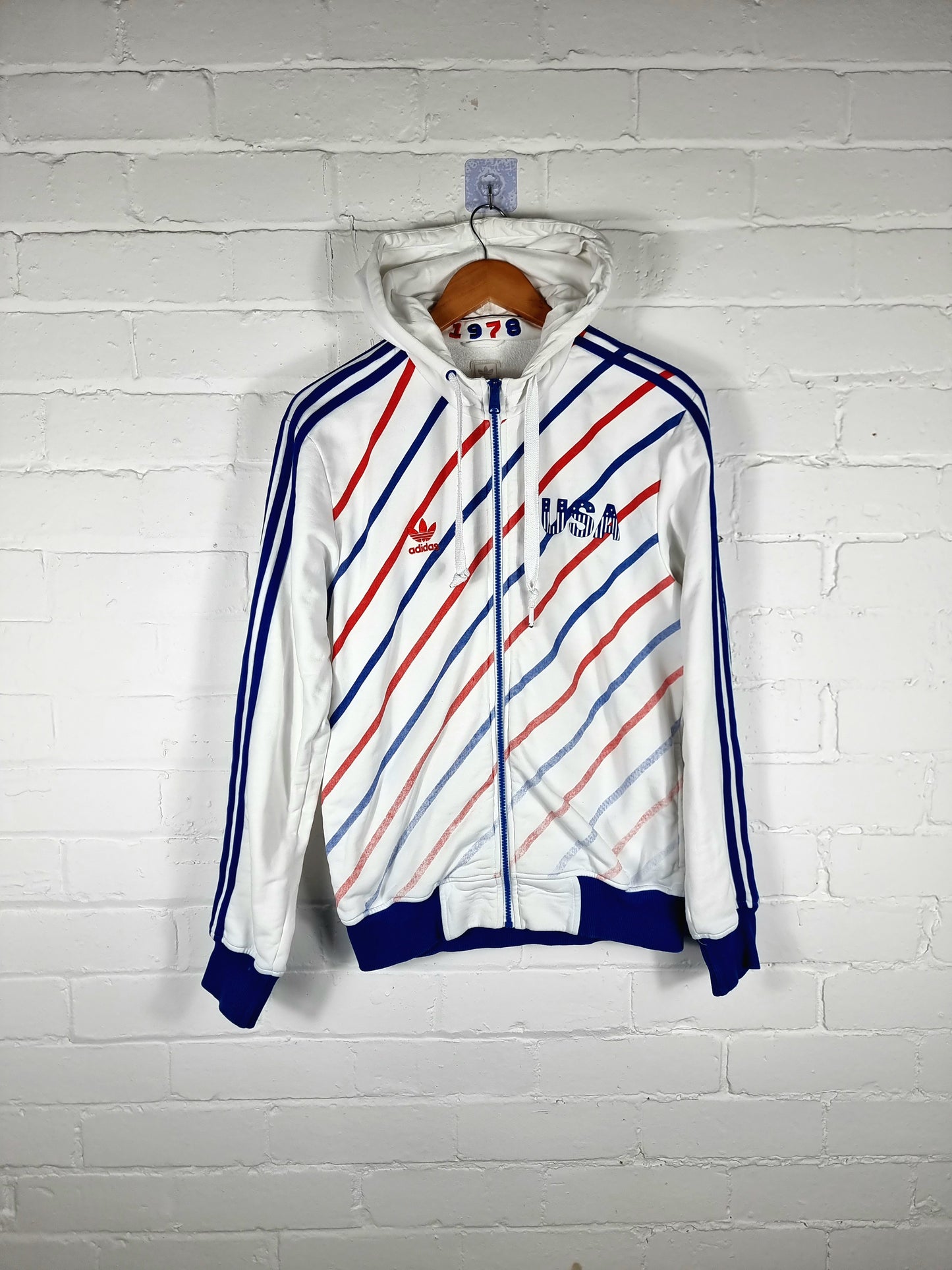 Adidas Originals USA 2009 1978 Hooded Jacket Medium