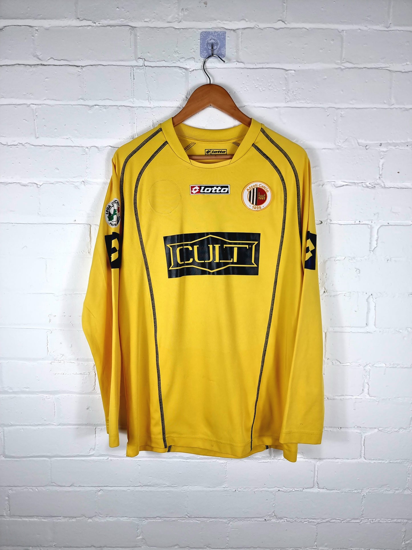 Lotto Ascoli 2005/06 Long Sleeve Match Issue Primavera Third Shirt XL