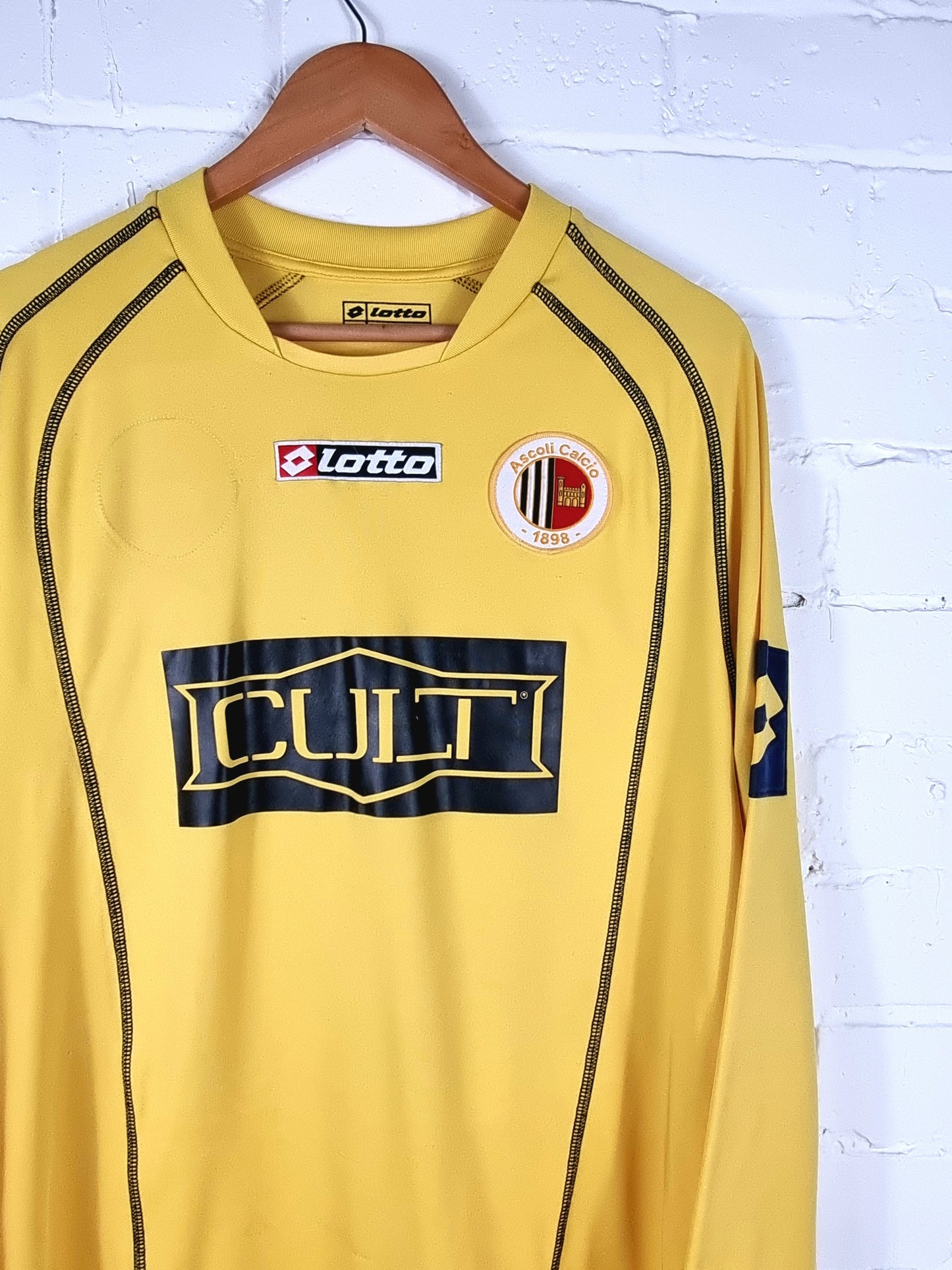 Lotto Ascoli 2005/06 Long Sleeve Match Issue Primavera Third Shirt XL