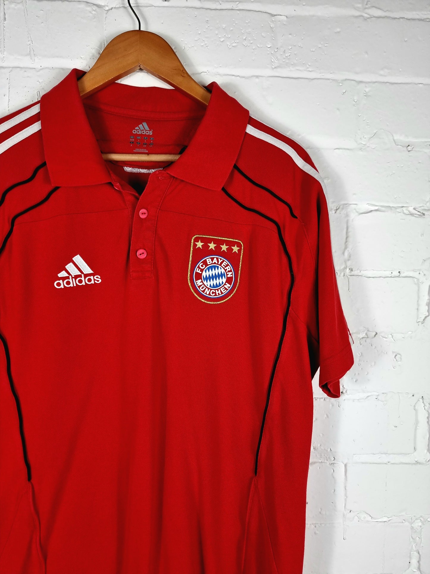 Adidas Bayern Munich 2010/11 Leisure Polo Shirt Large