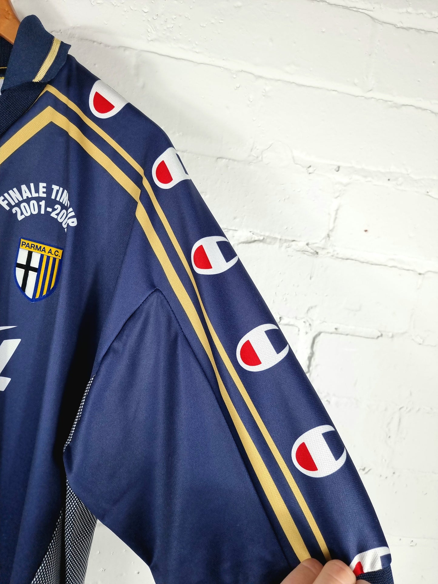 Champion Parma 2001/02 Finale TIM Cup Special Signed Third Shirt XL