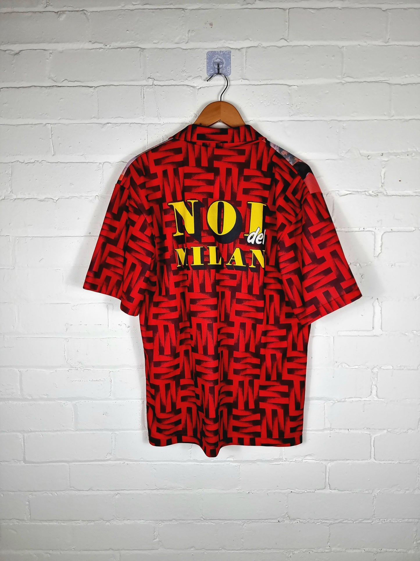 AC Milan 1990s Bootleg Ruud Gullit Graphic Print Football Shirt XL