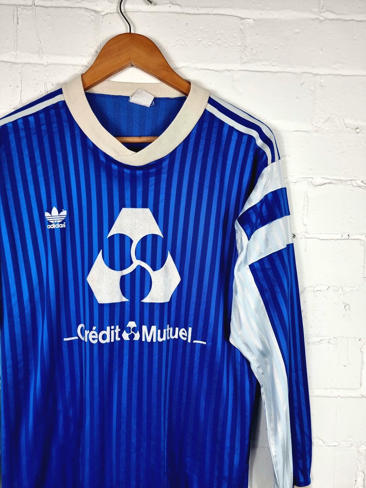 Adidas Vintage 1980s Template Football Shirt Large