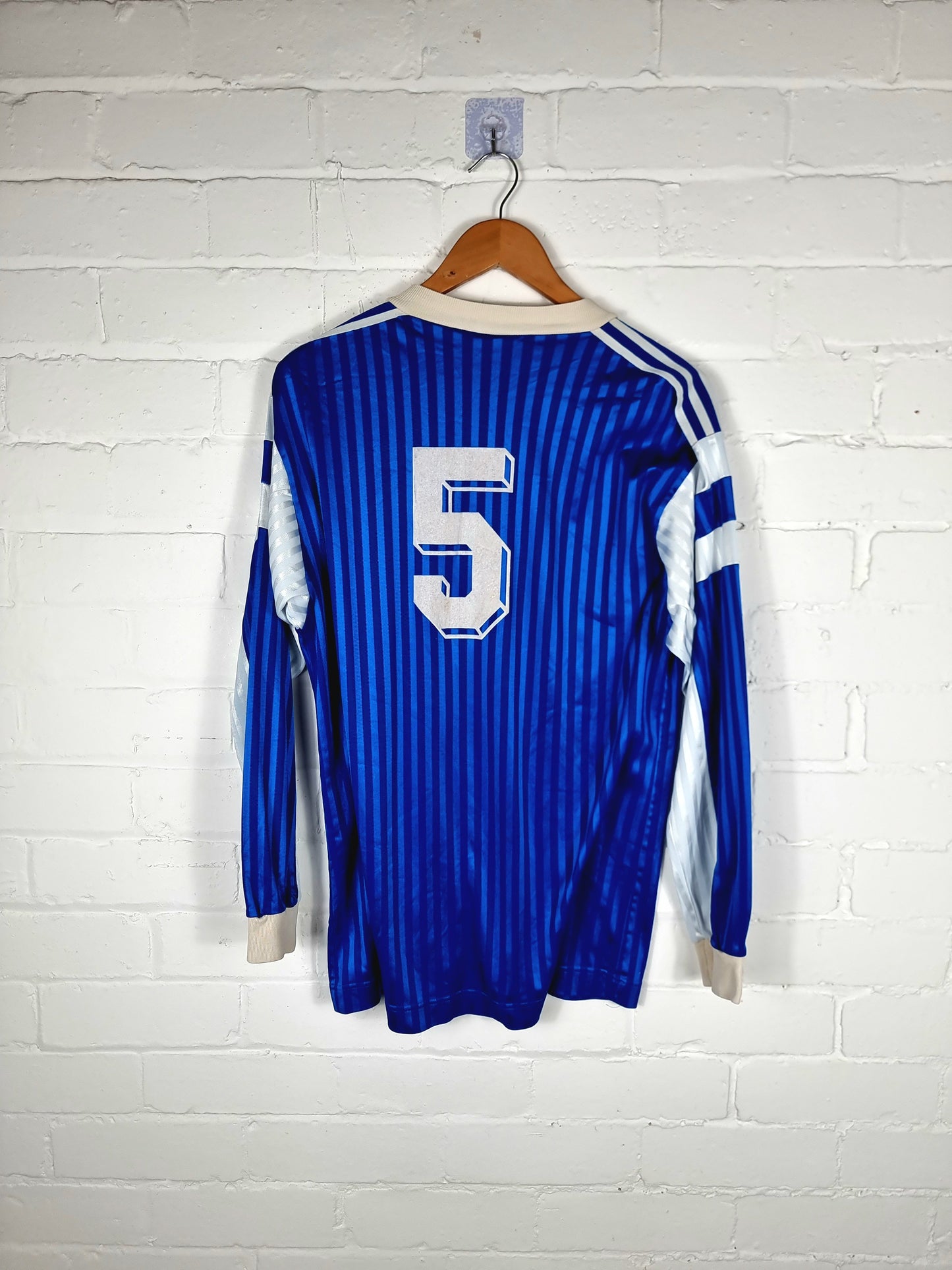 Adidas Vintage 1980s Template Football Shirt Large