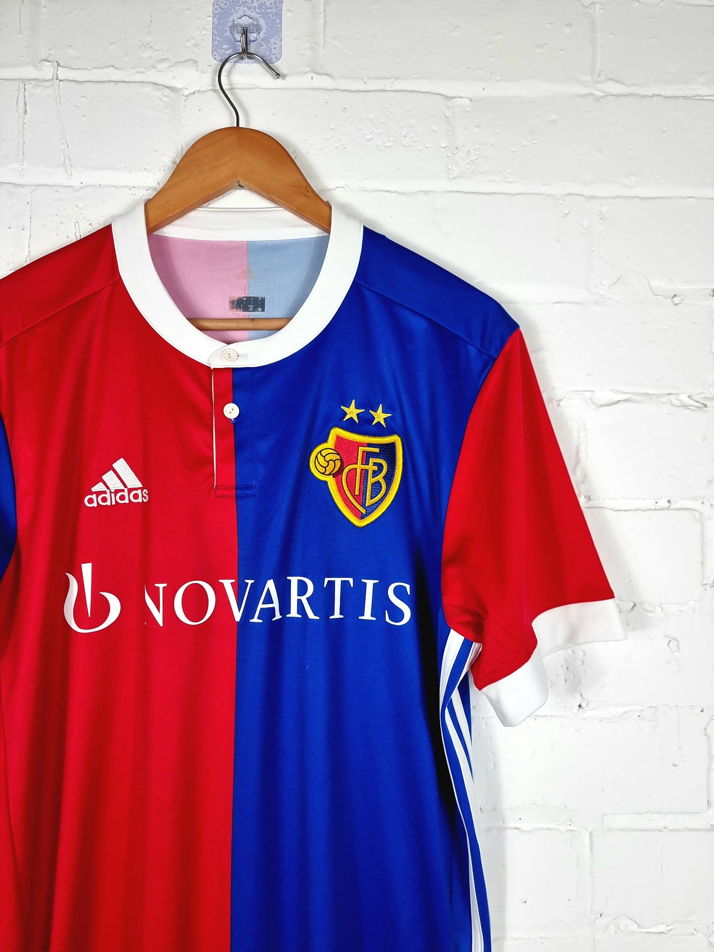 Adidas FC Basel 2017/18 Home Shirt Large
