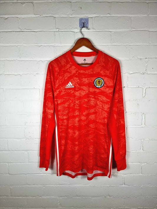 Adidas Scotland 2018/2020 Long Sleeve Goalkeeper Shirt Medium