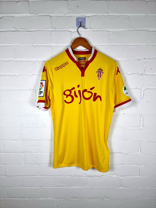 Kappa Kombat Sporting Gijon 2015/16 Away Shirt Medium