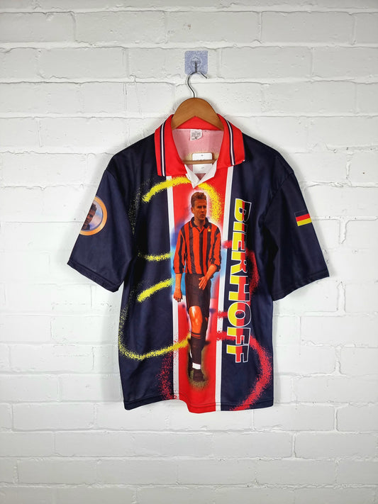 AC Milan 1990s Bootleg Oliver Bierhoff Graphic Print Football Shirt XL