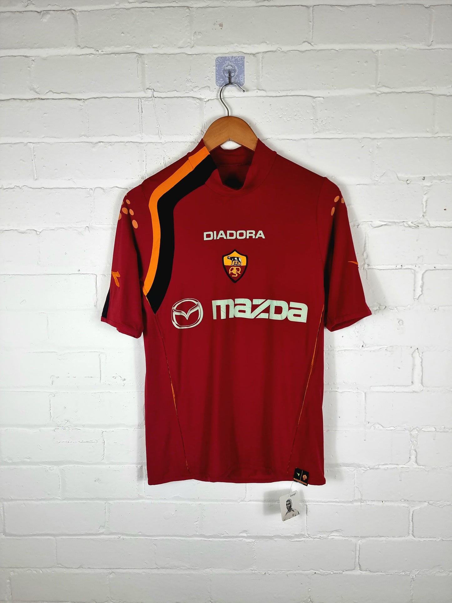 Diadora Ltd Edition Roma 2004/05 'Cassano 18' Home Shirt Medium