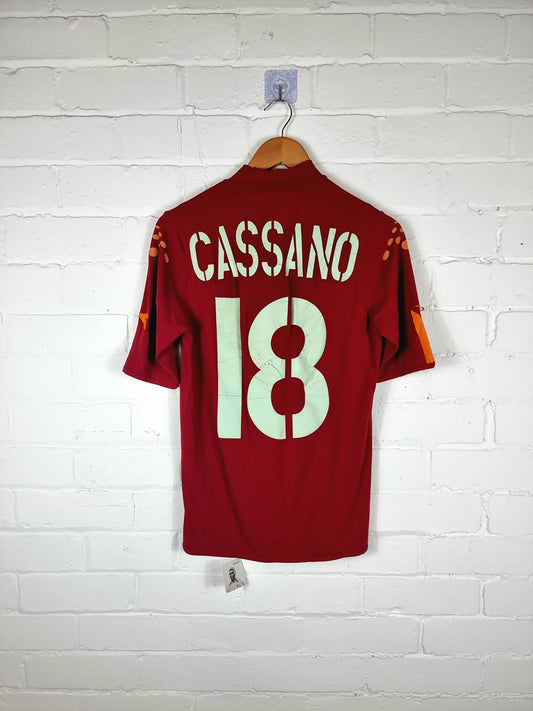 Diadora Ltd Edition Roma 2004/05 'Cassano 18' Home Shirt Medium
