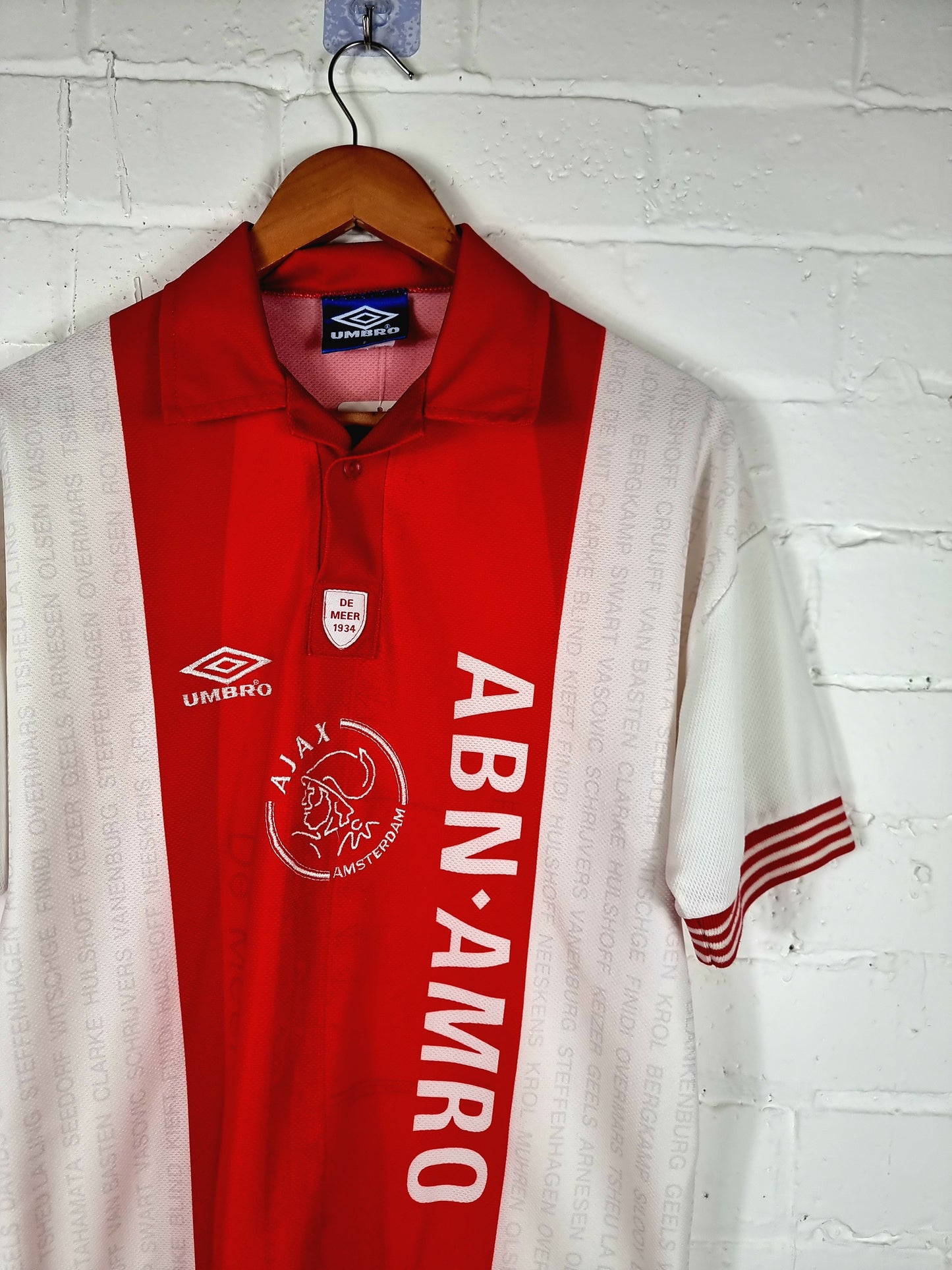 Umbro Ajax 1995/96 De Meer Stadion Special Home Shirt Small