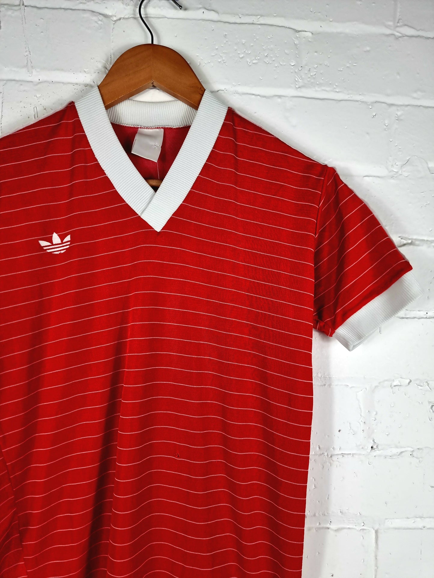 Adidas Vintage 1980s Template Football Shirt Small